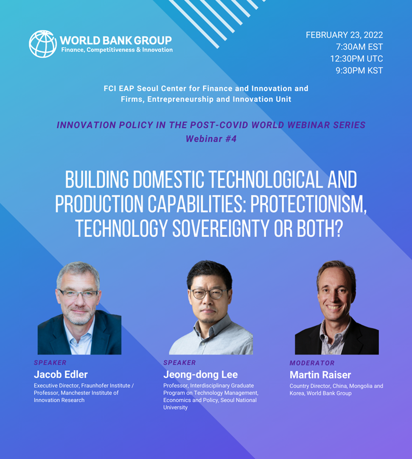 Building Domestic Technological and Production Capabilities: Protectionism, Technology Sovereignty or Both?