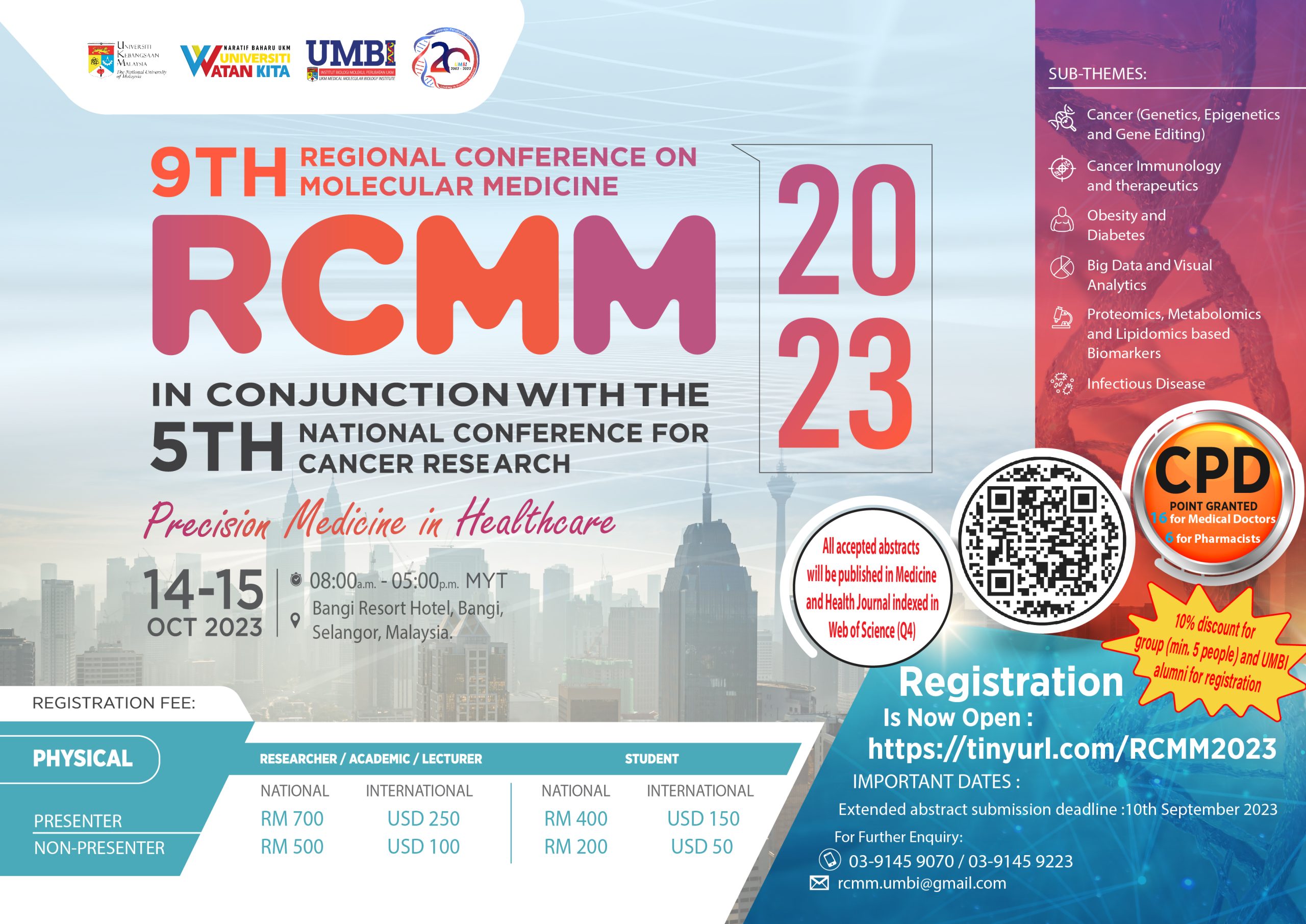 9th Regional Conference on Molecular Medicine (RCMM) 