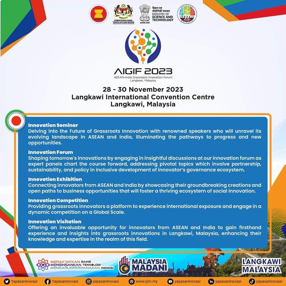 THE ASEAN- INDIA GRASSROOTS INNOVATION FORUM  (AIGIF) 2023