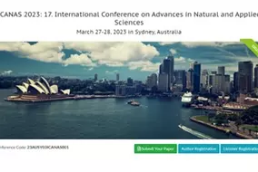 International Conference on Advances in Natural and Applied Sciences