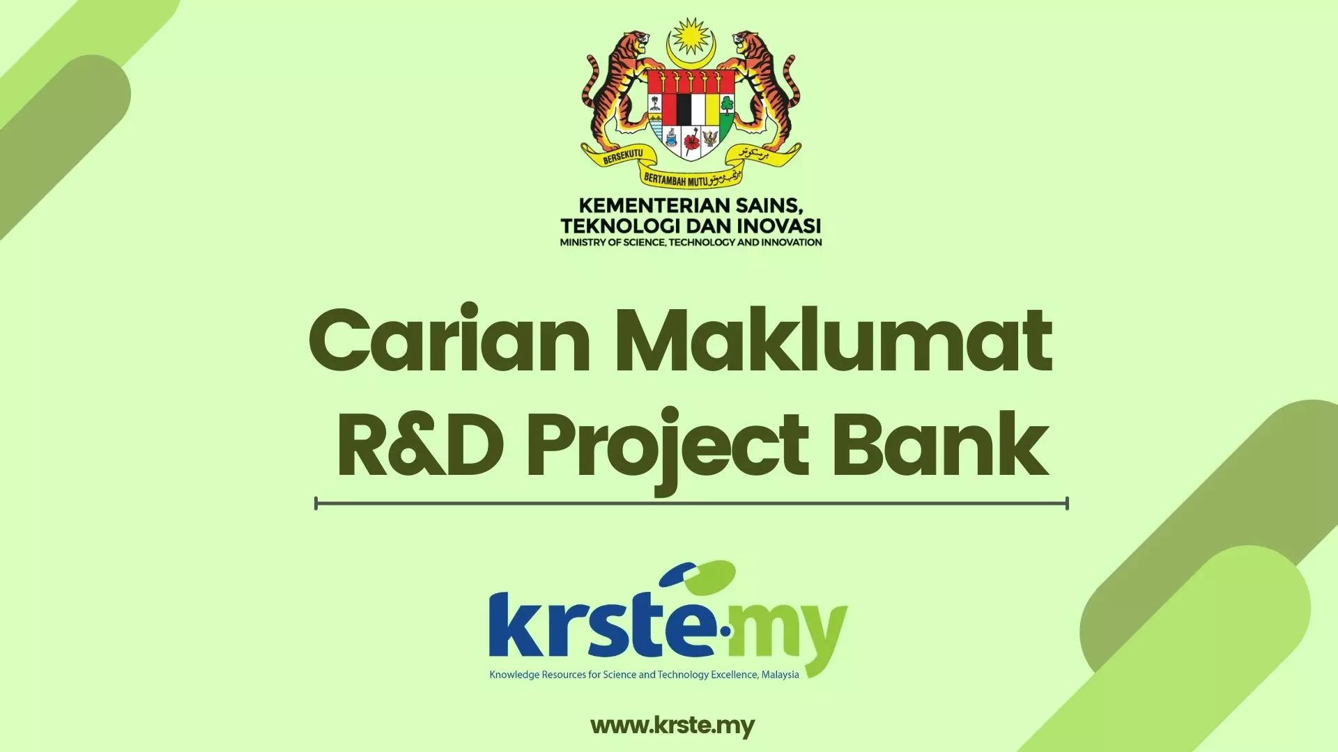 Carian Maklumat R&D Project Bank