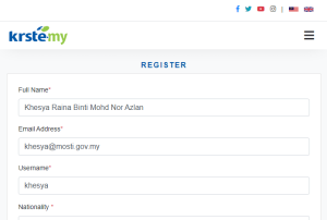 Register Krste